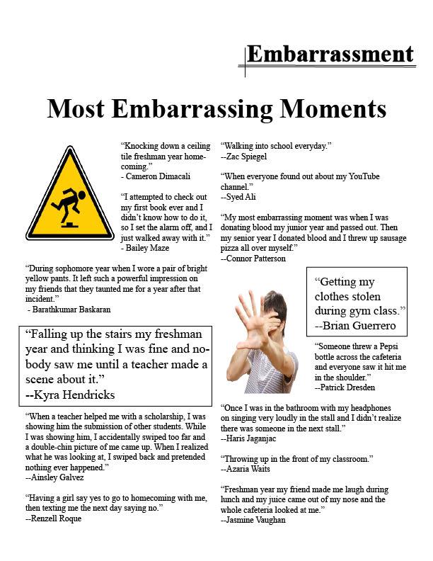 Seniors embarrassing moments more memorable than embarrassing